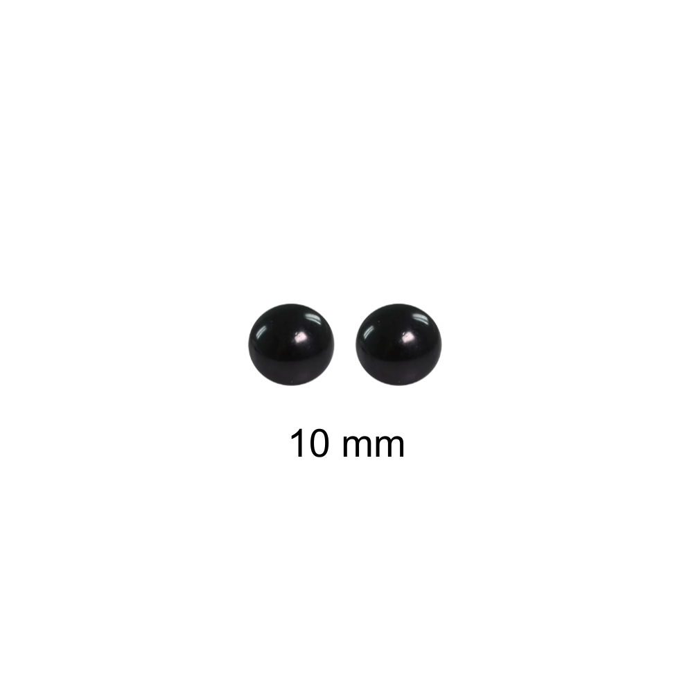 Olhos para Amigurumi Círculo - Preto - 10 mm