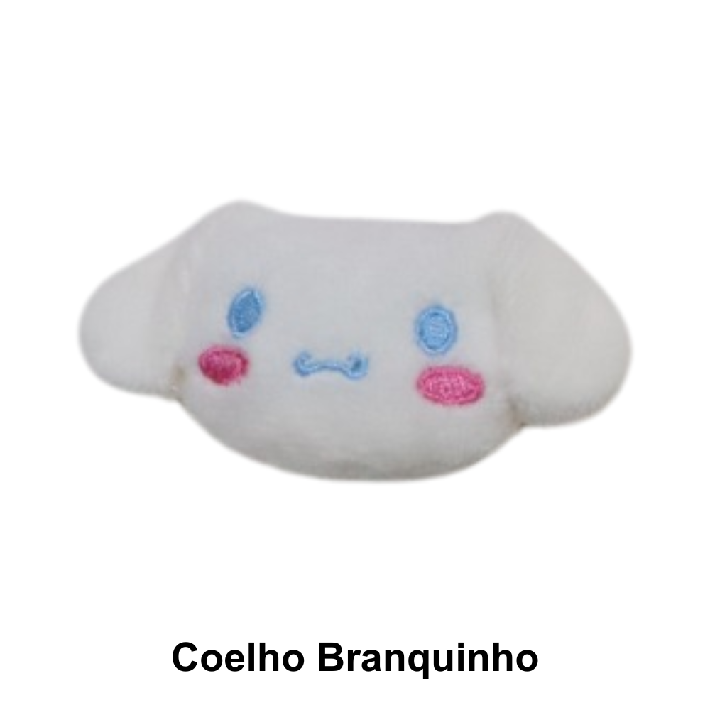 Apliques Bichinhos de Pelúcia para Aplicações Pingentes - Coelho Branquinho