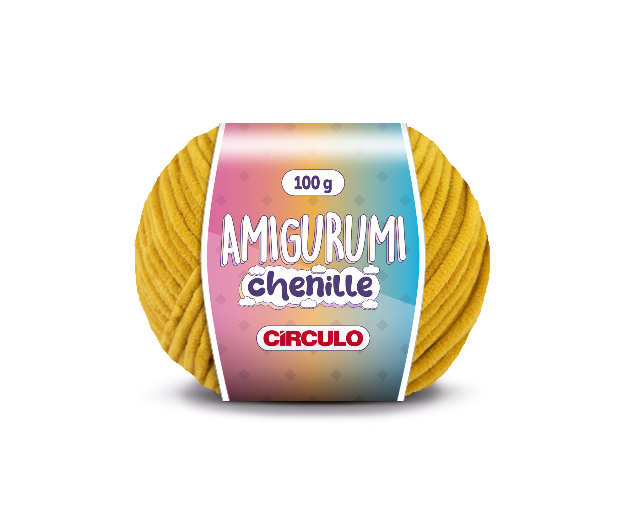 Fio Amigurumi Chenille Círculo - 7069 - Mostarda
