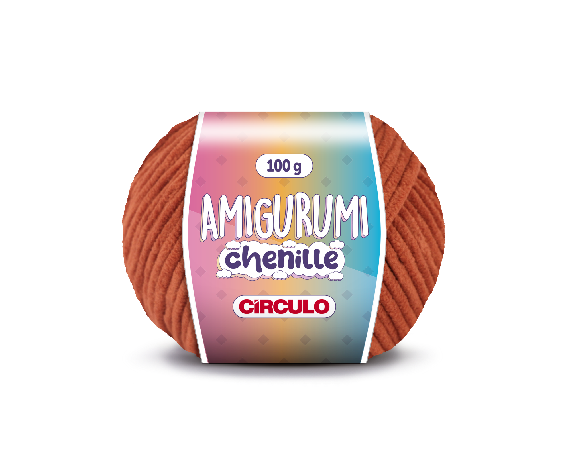 Fio Amigurumi Chenille Círculo - 7529 - Terracota