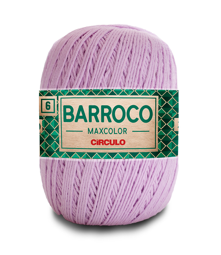 Barbante Barroco Maxcolor N.6 400gr Círculo - 6006 - Lilás-Candy