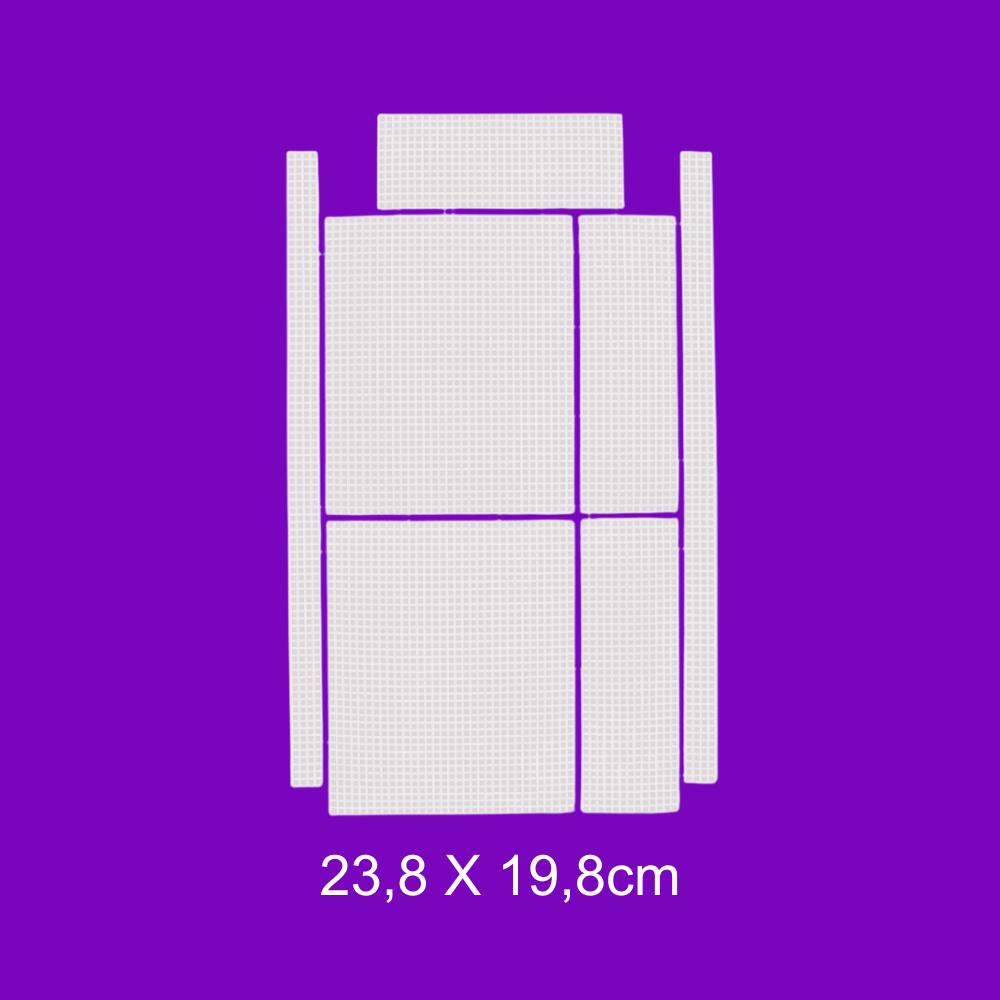 Tela de Plastico para Bolsas Círculo - 23,8 x 19,8 cm