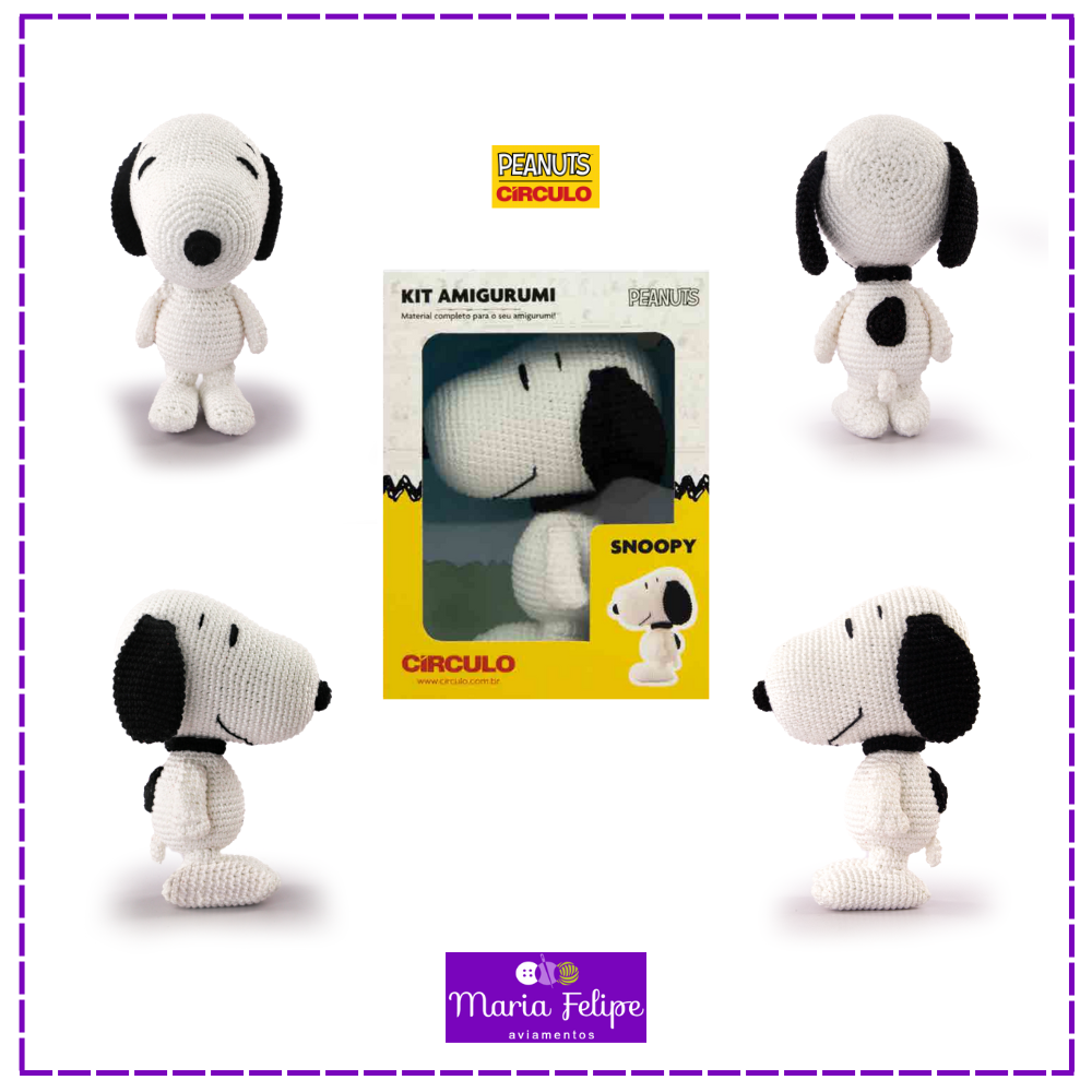Kit Amigurumi Coleção Peanuts - Snoopy
