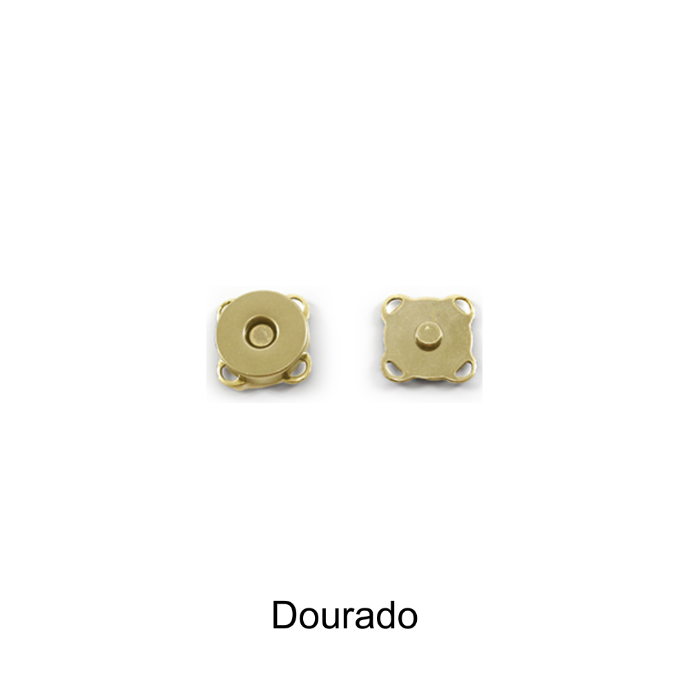 Botão Magnético 18mm Círculo - Dourado