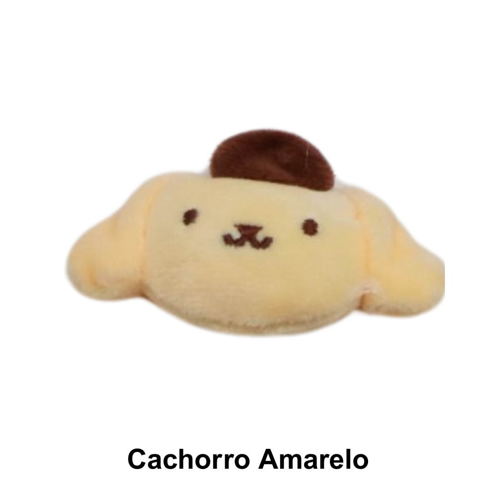 Apliques Bichinhos de Pelúcia para Aplicações Pingentes - Cachorro Amarelo