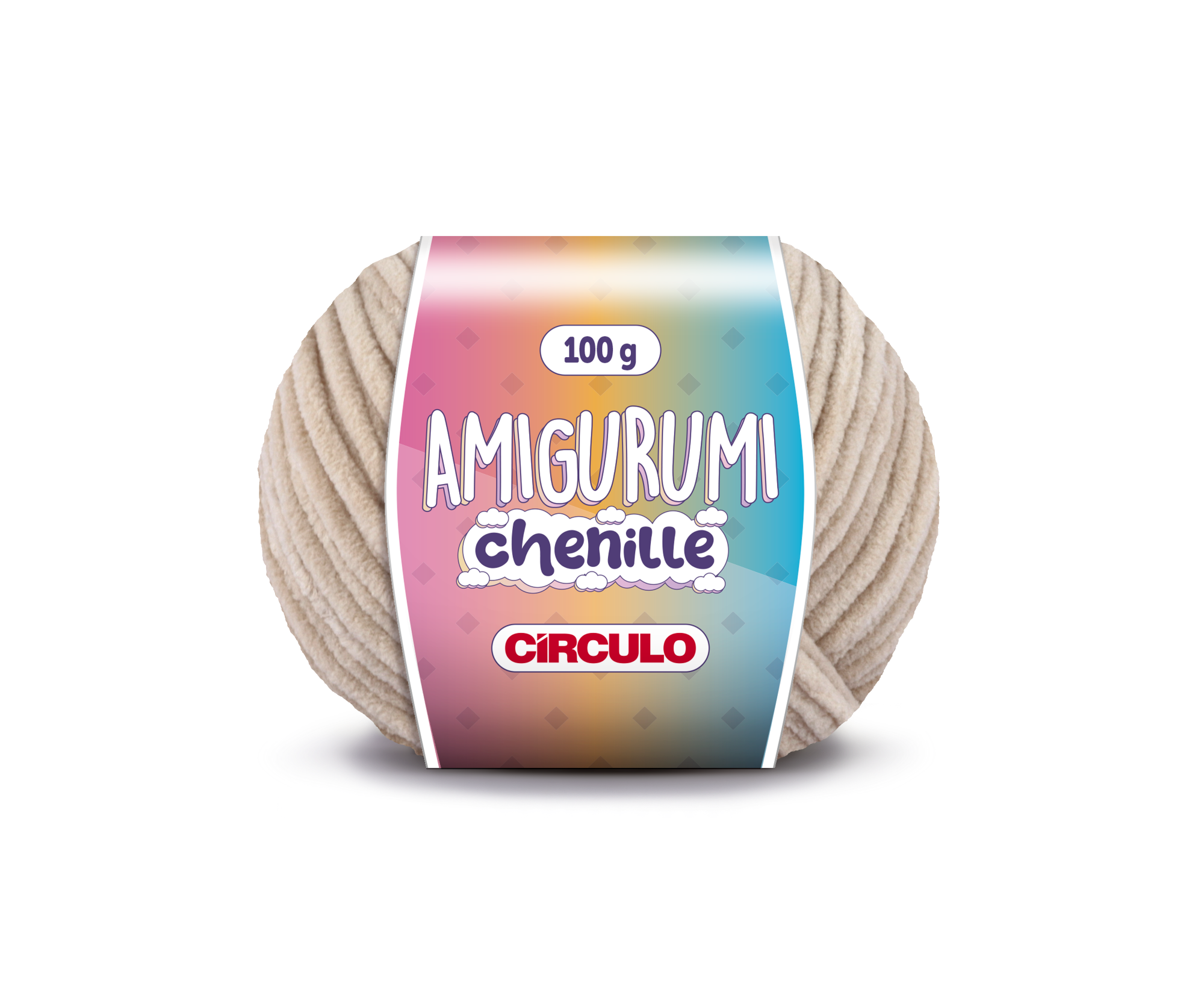 Fio Amigurumi Chenille Círculo - 7062 - Amendoim