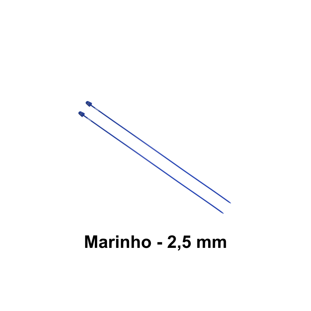 Agulha de Tricô de Plástico Círculo 35cm - 2,5