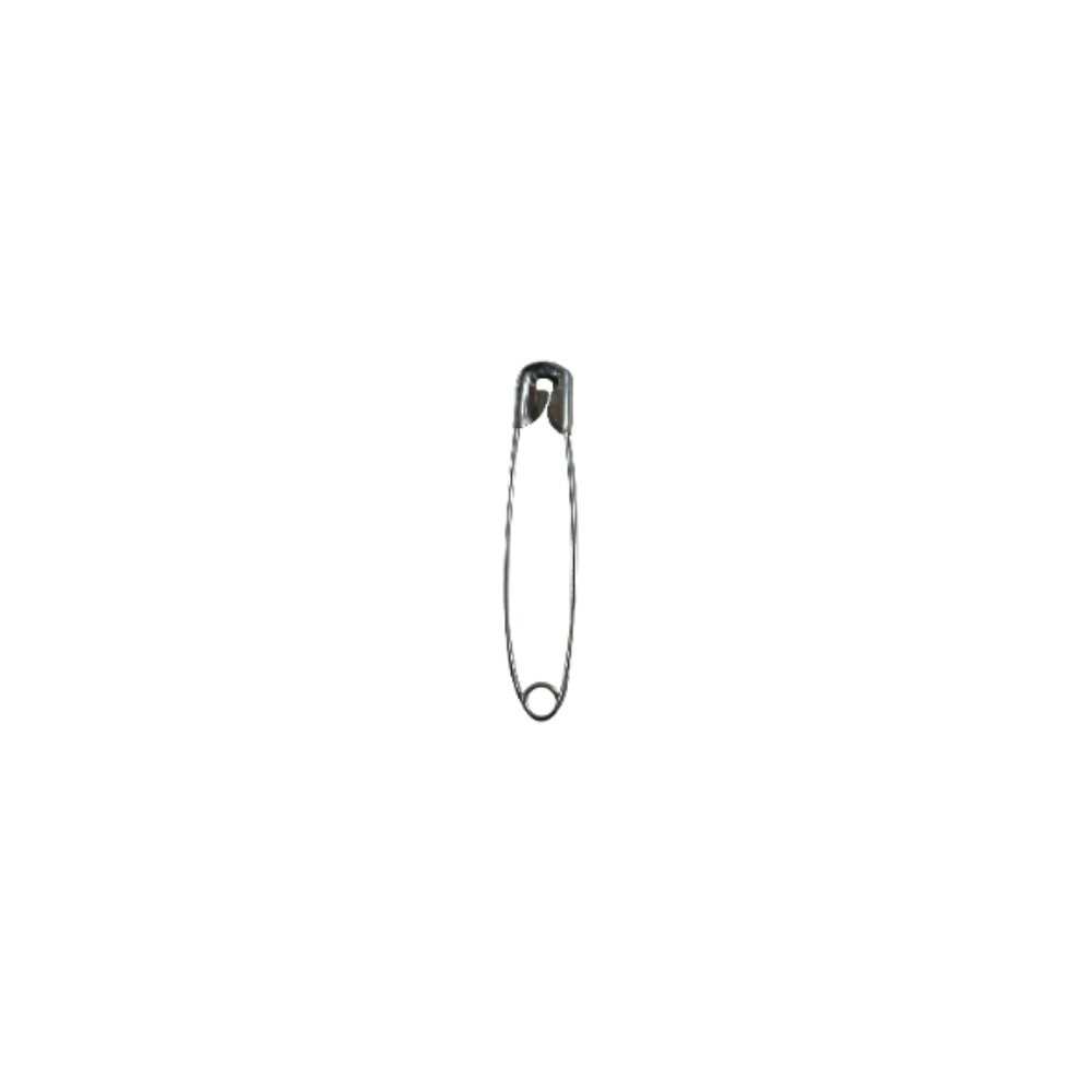 Alfinete de Segurança Círculo - Cor Prata - N°2 - 38mm - 72und