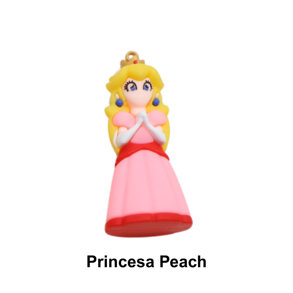 Pingentes Emborrachados - Super Mario Bros - Princesa Peach