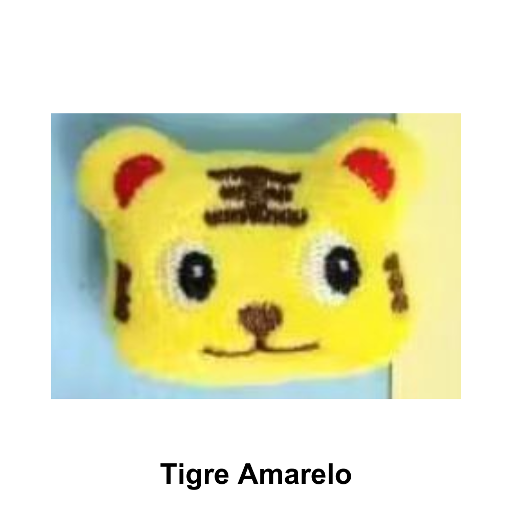 Apliques Bichinhos de Pelúcia para Aplicações Pingentes - Tigre Amarelo
