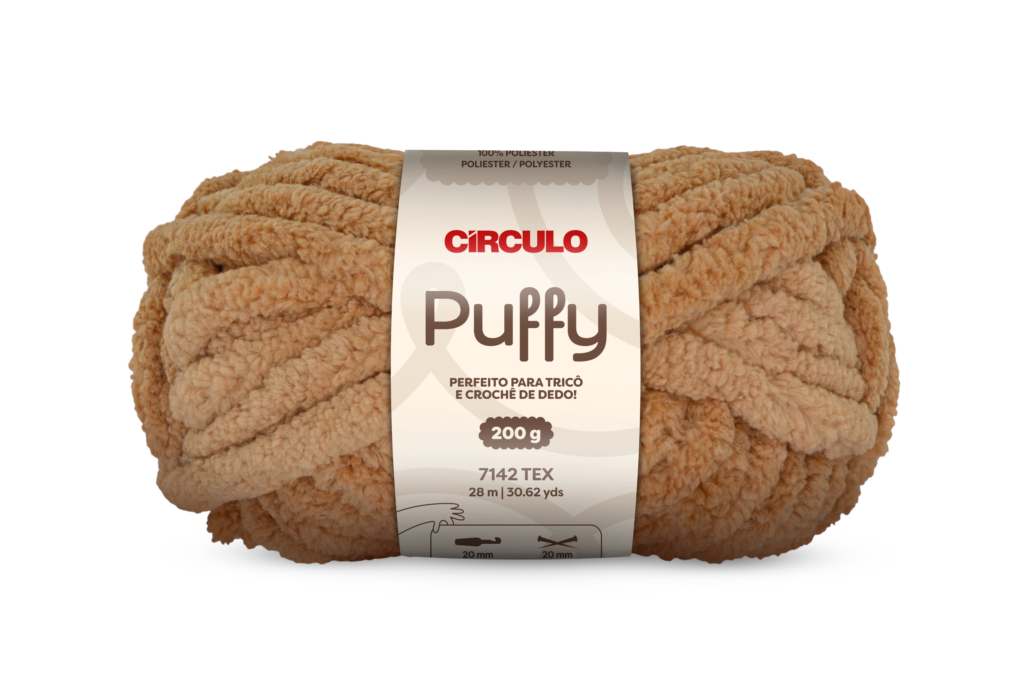 Fio Puffy 100g Círculo - 4178 - Grão de Bico