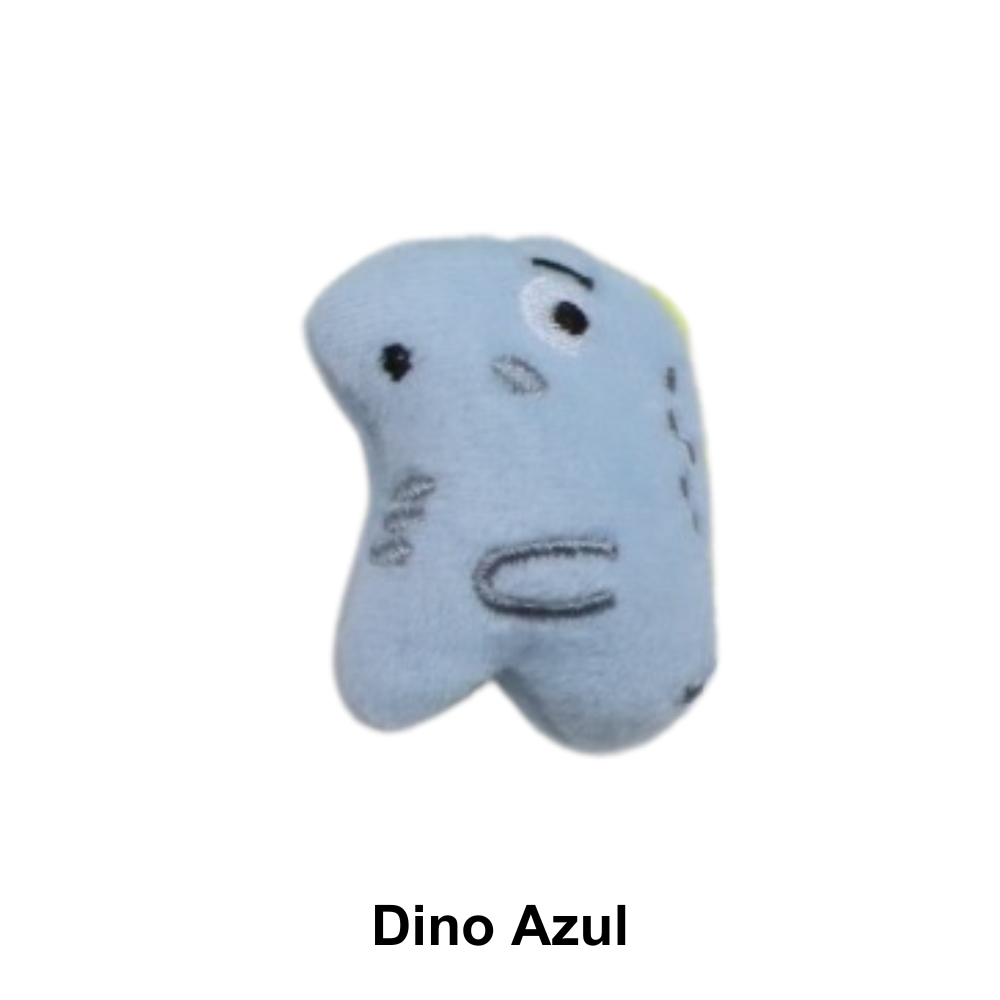 Apliques Bichinhos de Pelúcia para Aplicações Pingentes - Dino Azul