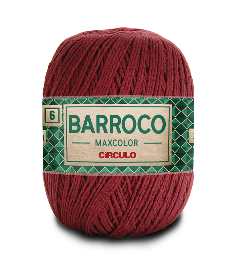 Barbante Barroco Maxcolor N.6 400gr Círculo - 7136 - Marsala