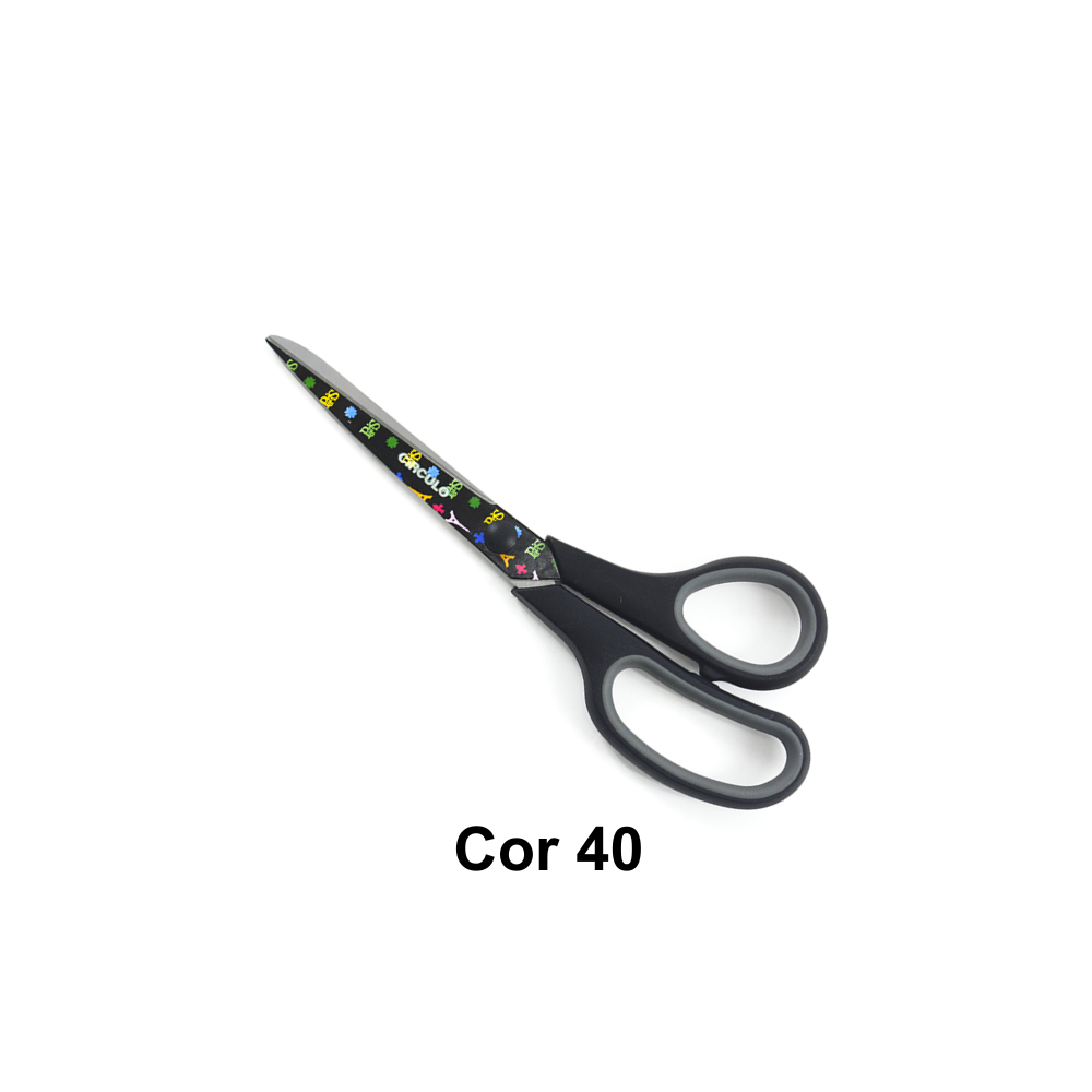 Tesouras Comfort Estampadas 21,5 cm Círculo - Cor 40