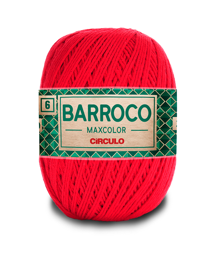 Barbante Barroco Maxcolor N.6 400gr Círculo - 3501 - Malagueta