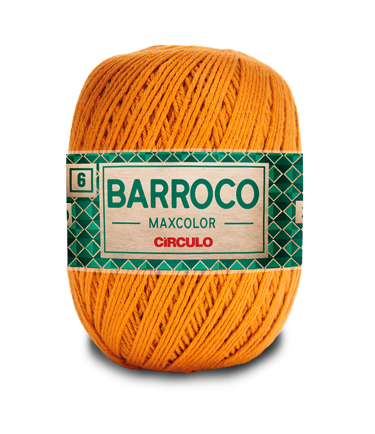 Barbante Barroco Maxcolor N.6 400gr Círculo - 7207 - Âmbar