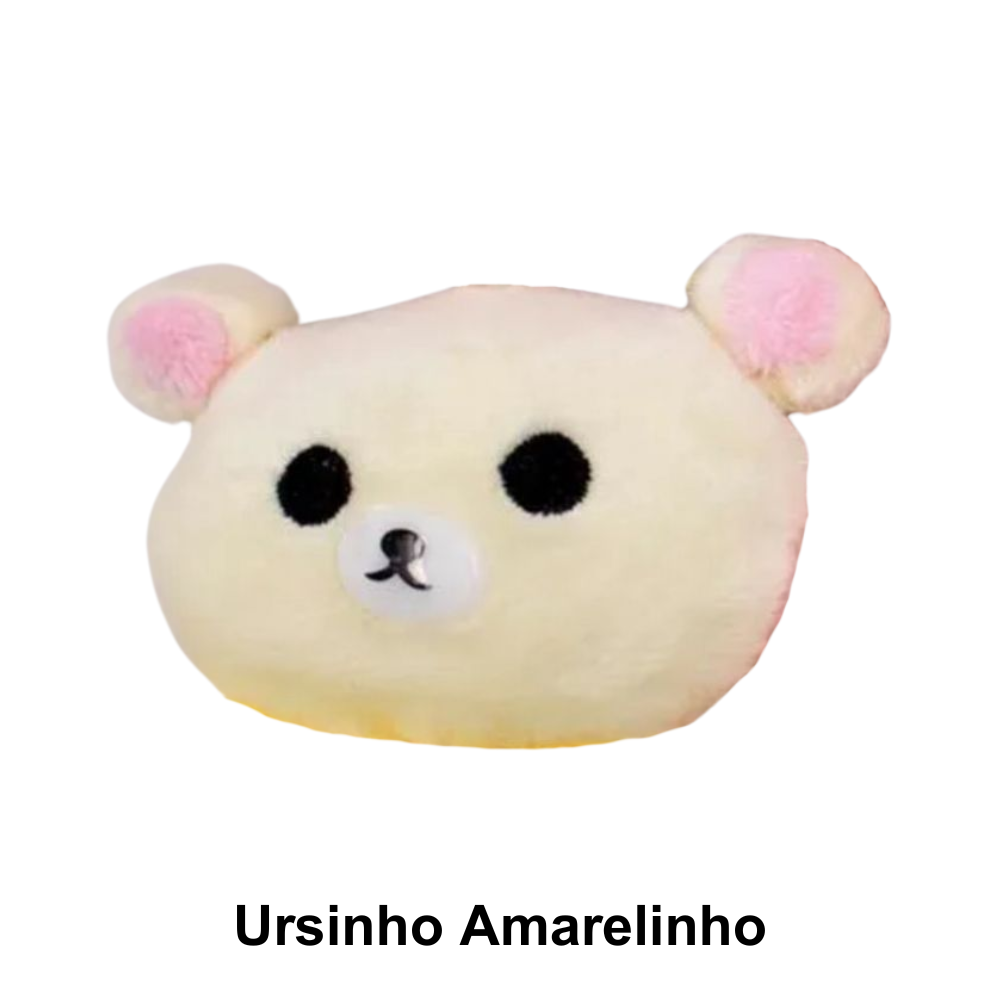 Apliques Bichinhos de Pelúcia para Aplicações Pingentes - Ursinho Amarelinho