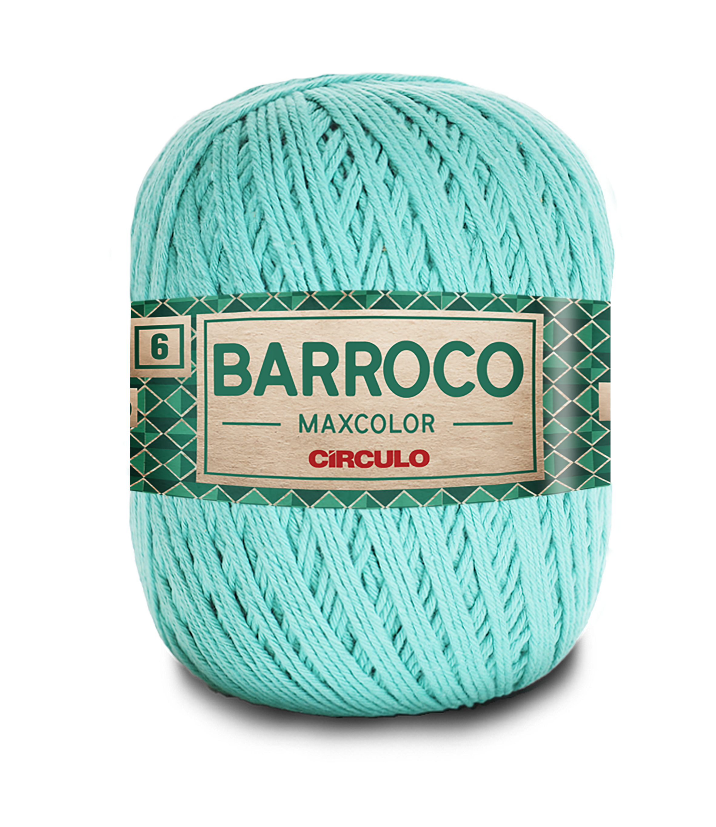 Barbante Barroco Maxcolor N.6 400gr Círculo - 5091 - Celeste