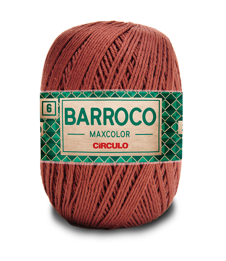 Barbante Barroco Maxcolor N.6 400gr Círculo - 7738 - Café