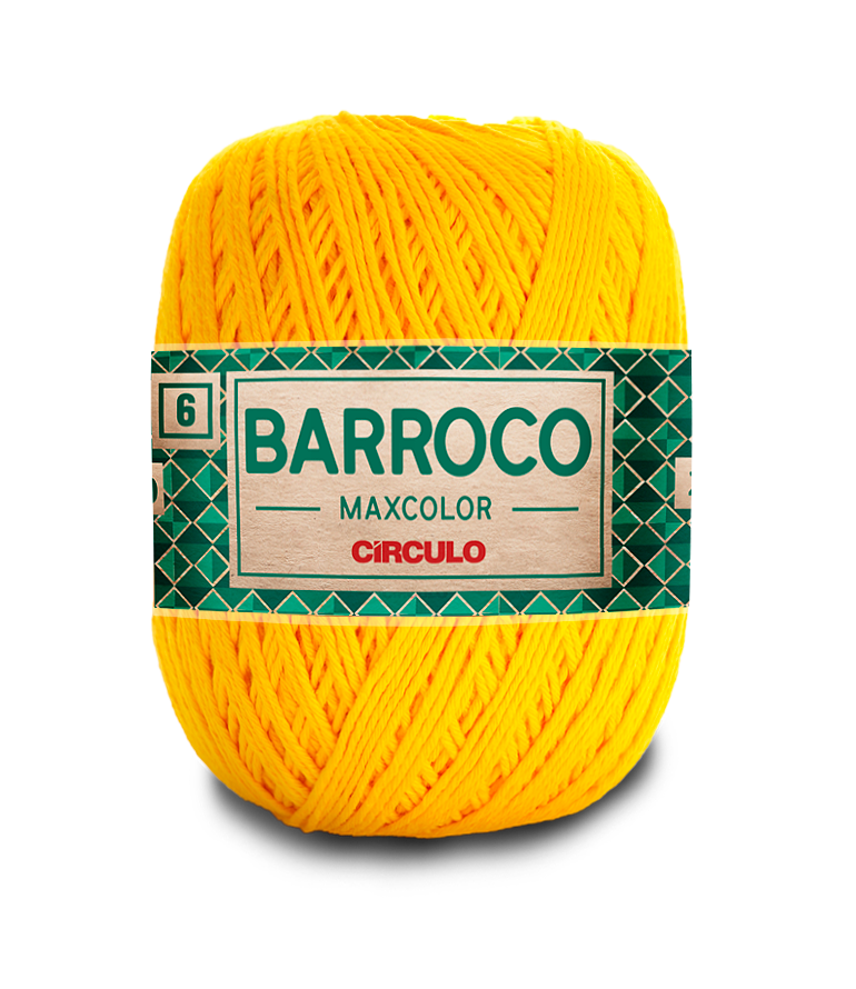 Barbante Barroco Maxcolor N.6 400gr Círculo - 1289 - Canário