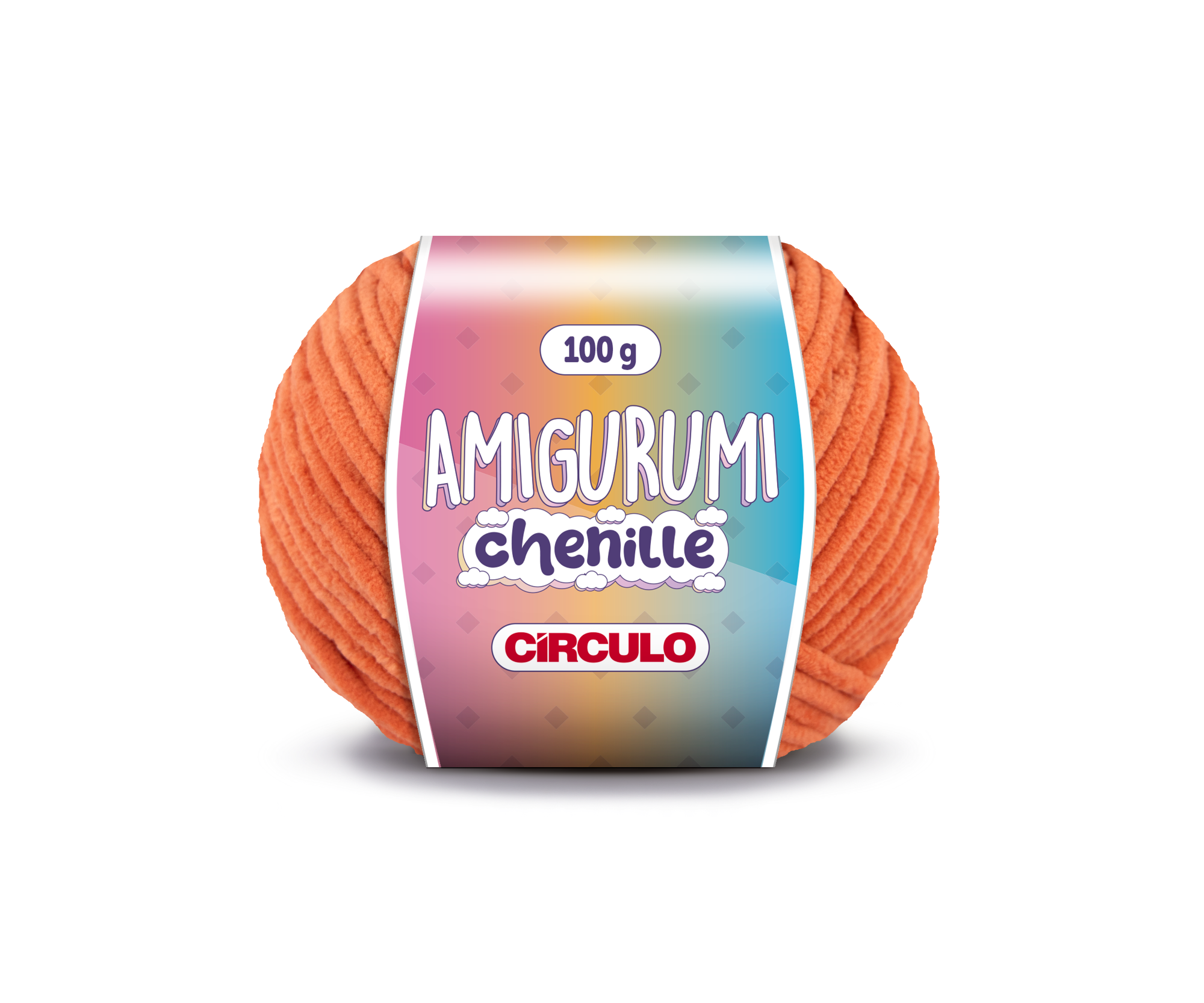 Fio Amigurumi Chenille Círculo - 4140 - Tijolo