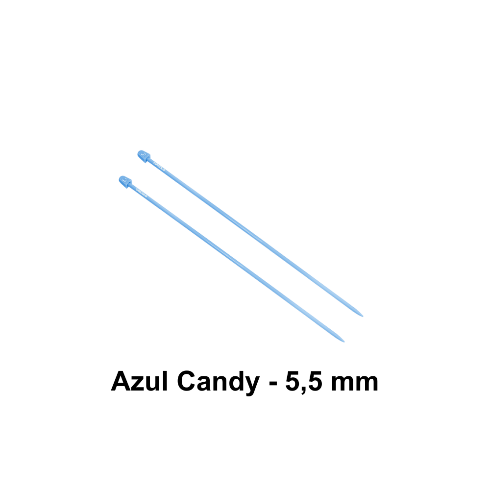 Agulha de Tricô de Plástico Círculo 35cm - 5,5