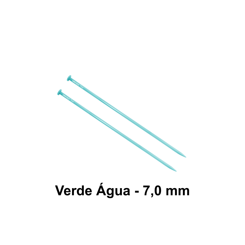 Agulha de Tricô de Plástico Círculo 35cm - 7,0