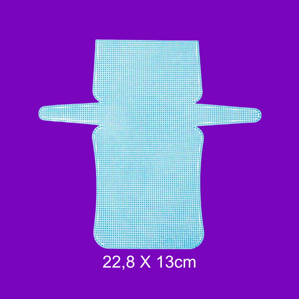 Tela de Plastico para Bolsas Círculo - 22,8 x 13 cm