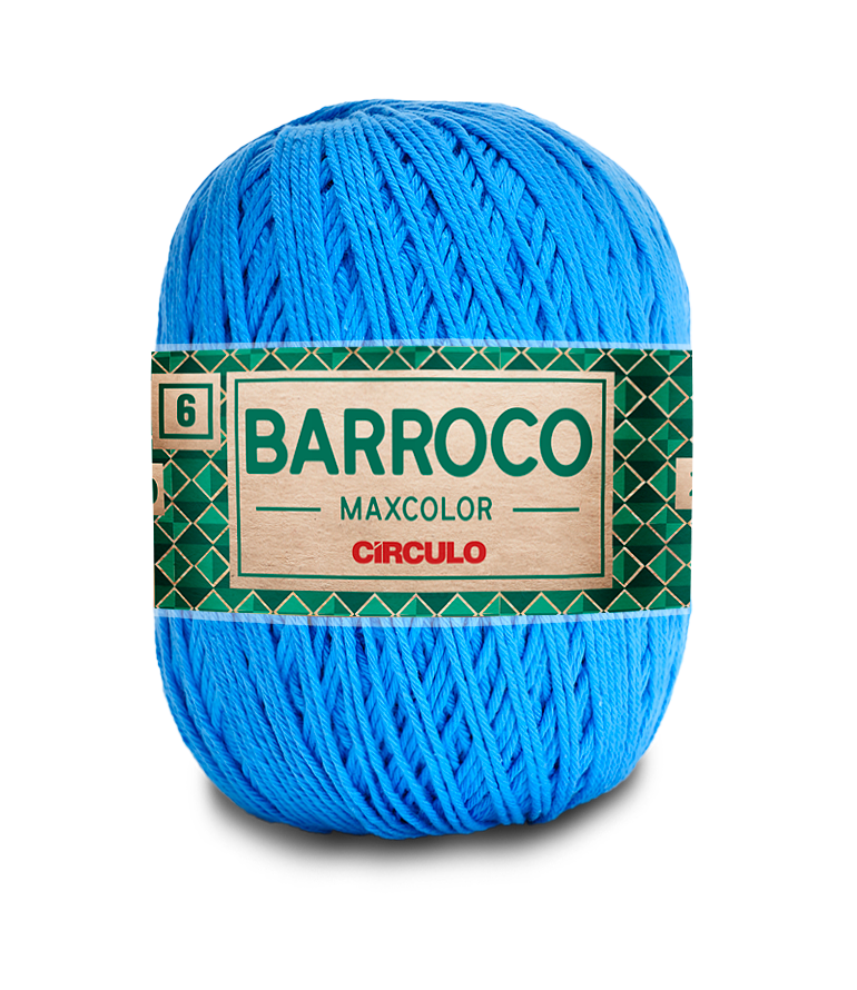 Barbante Barroco Maxcolor N.6 400gr Círculo - 2500 - Acqua