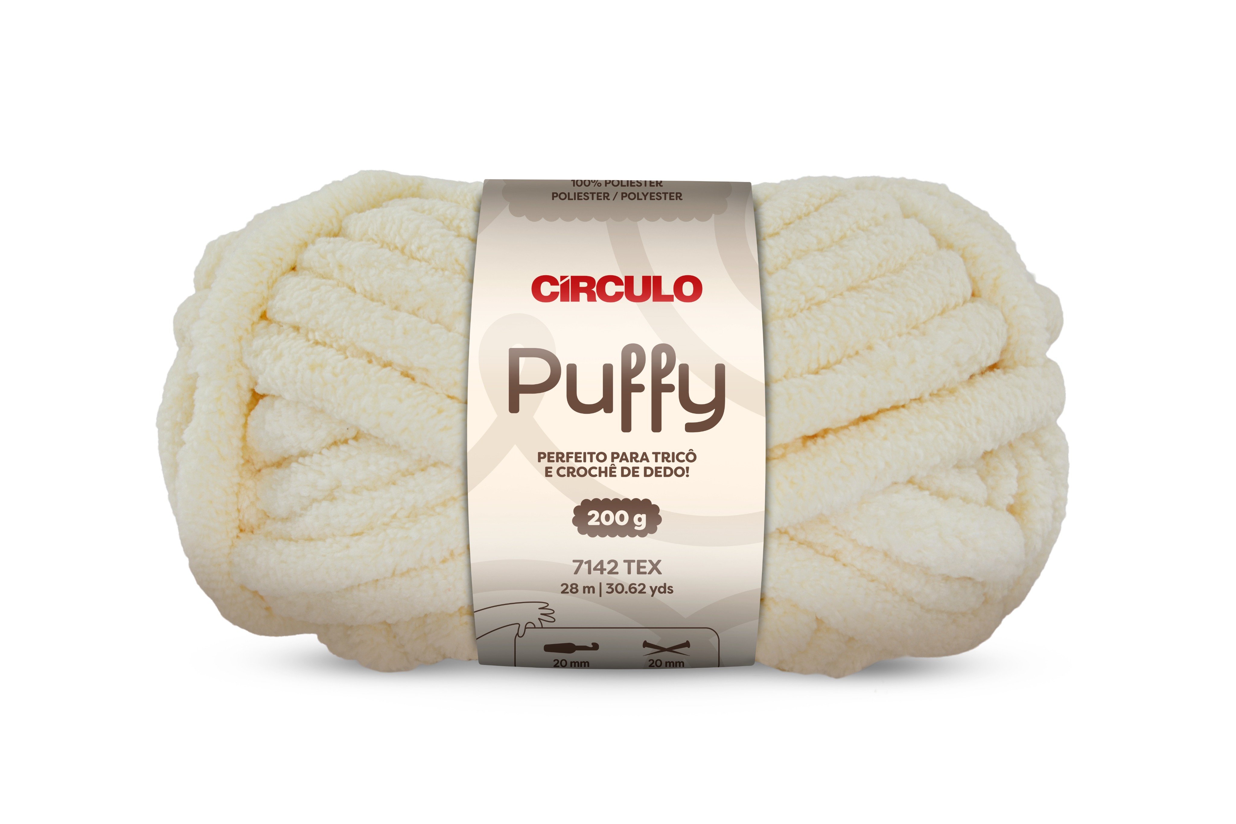 Fio Puffy 100g Círculo - 1026 - Perola