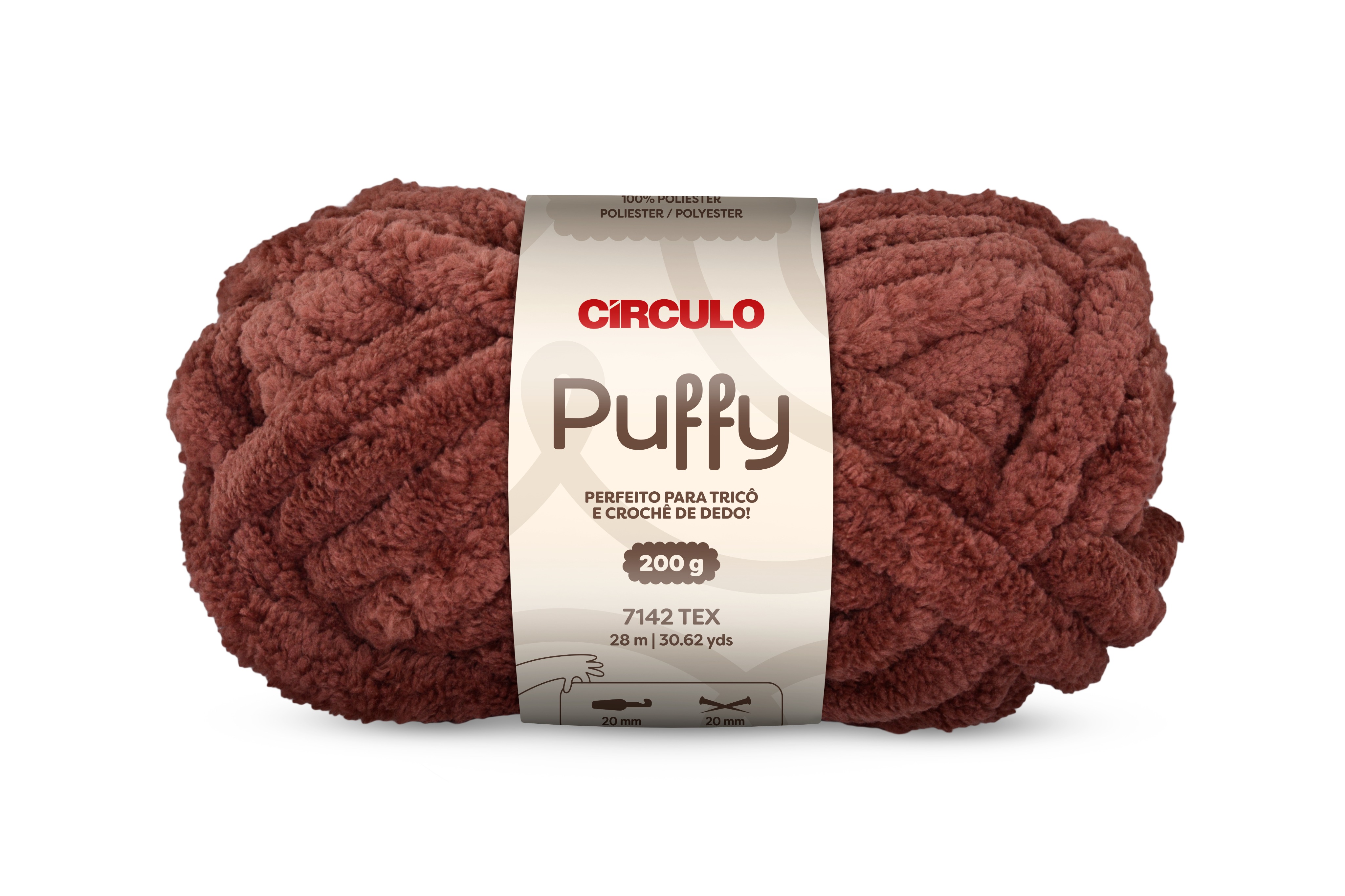 Fio Puffy 100g Círculo - 3135 - Labareda