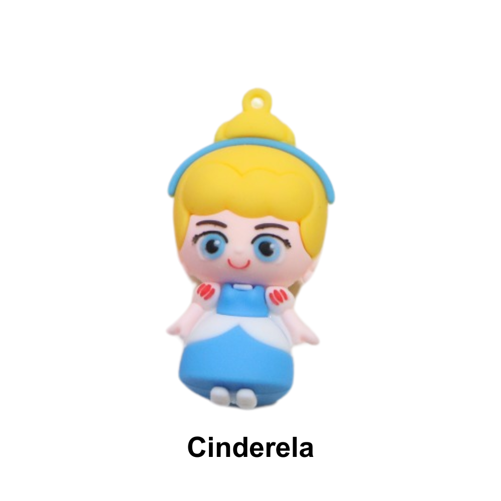 Pingentes Emborrachados - Princesas Disney - Cinderela