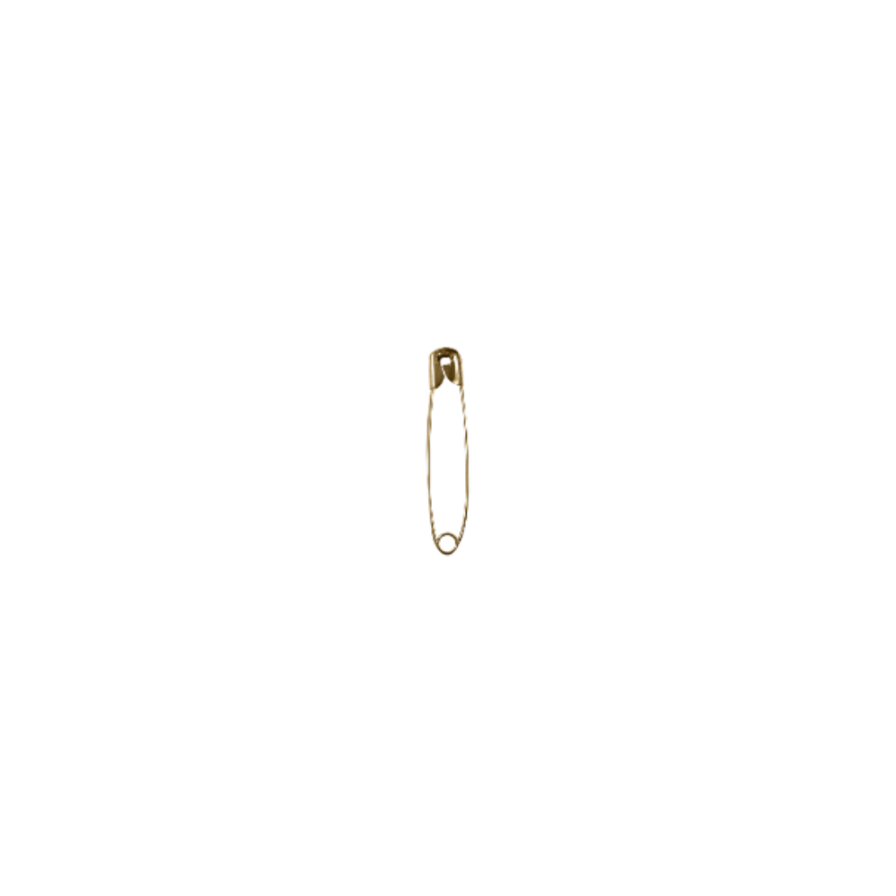 Alfinete de Segurança Círculo - Cor Dourado - N°0 - 28mm - 180und
