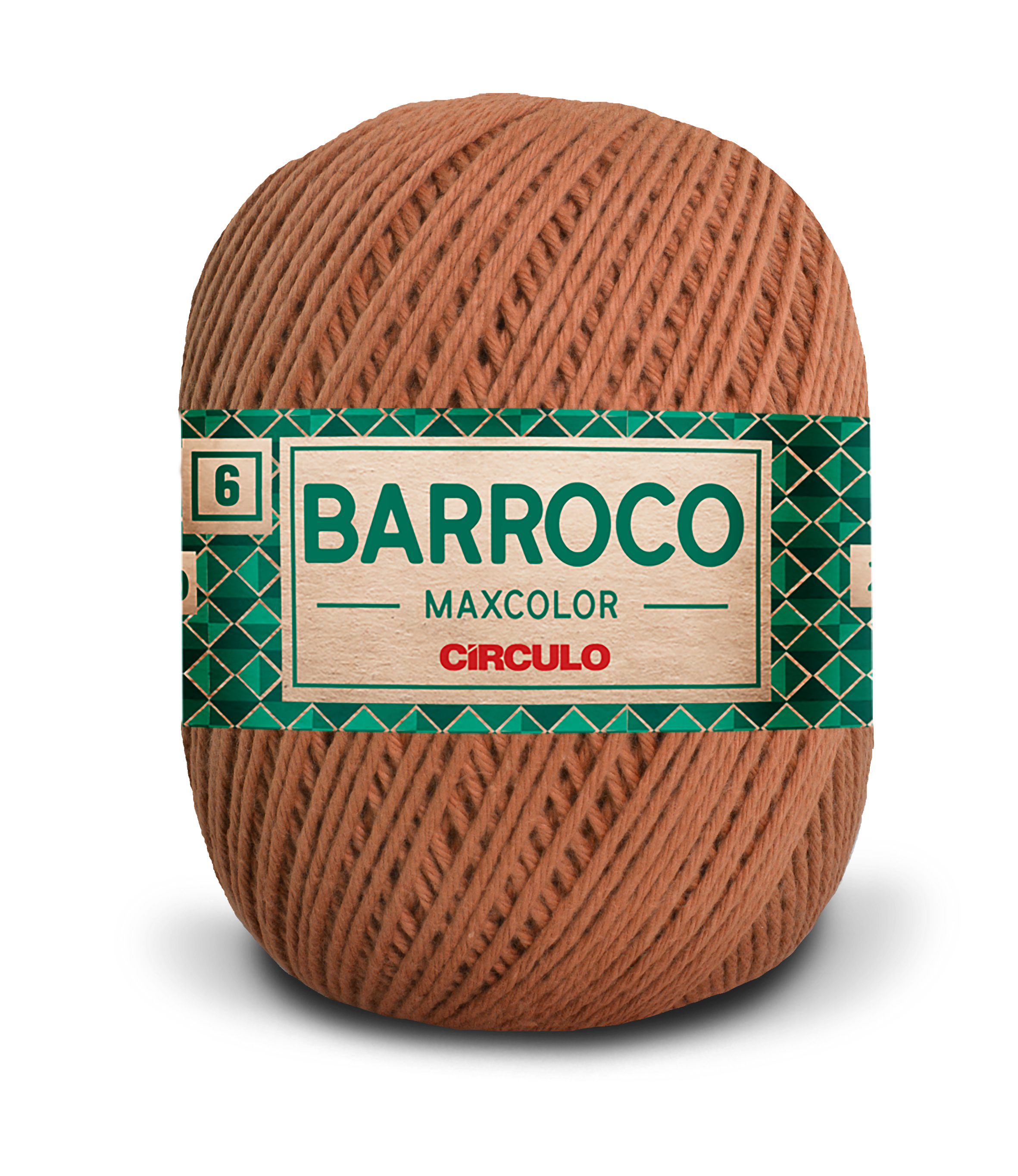 Barbante Barroco Maxcolor N.6 400gr Círculo - 7259 - Bronze