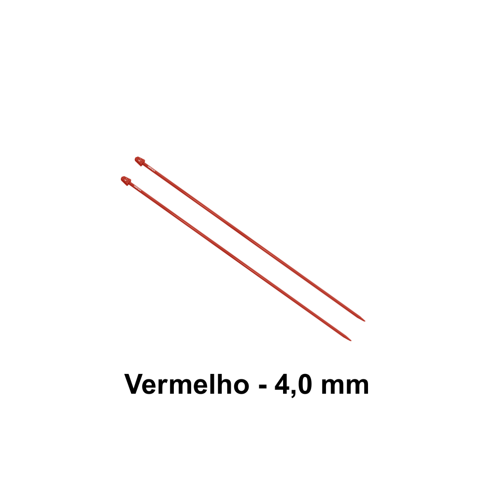 Agulha de Tricô de Plástico Círculo 35cm - 4,0