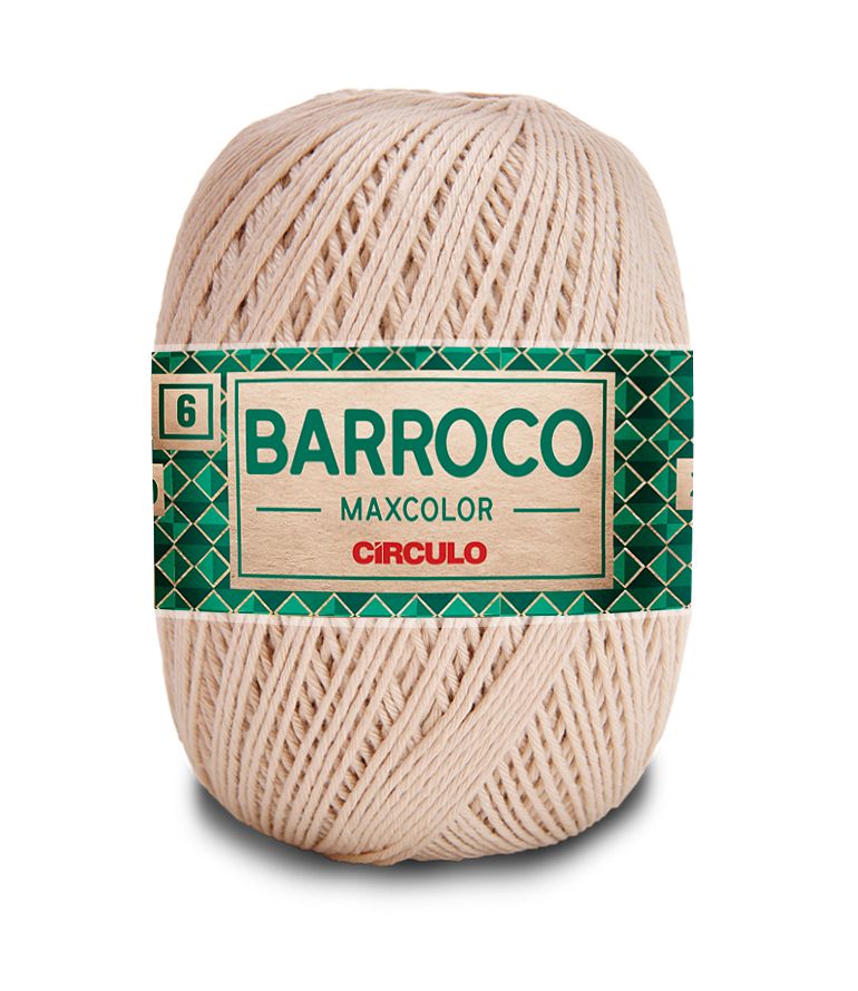 Barbante Barroco Maxcolor N.6 400gr Círculo - 7684 - Porcelana