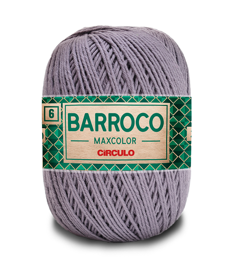 Barbante Barroco Maxcolor N.6 400gr Círculo - 8336 - Cinza-Chumbo