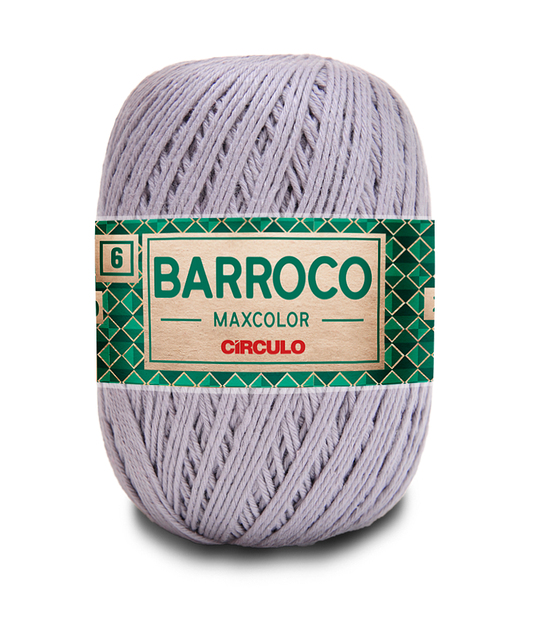 Barbante Barroco Maxcolor N.6 400gr Círculo - 8212 - Cromado