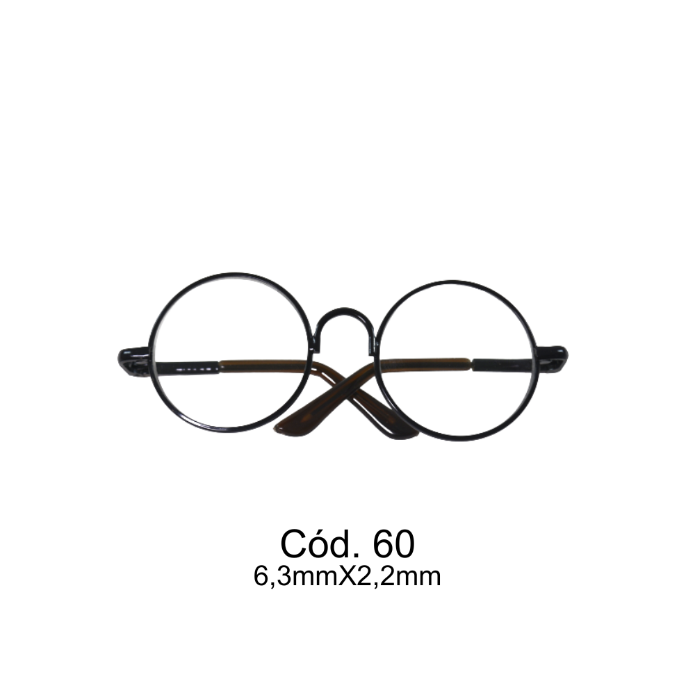 Óculos para Amigurumi Metal Círculo - 60