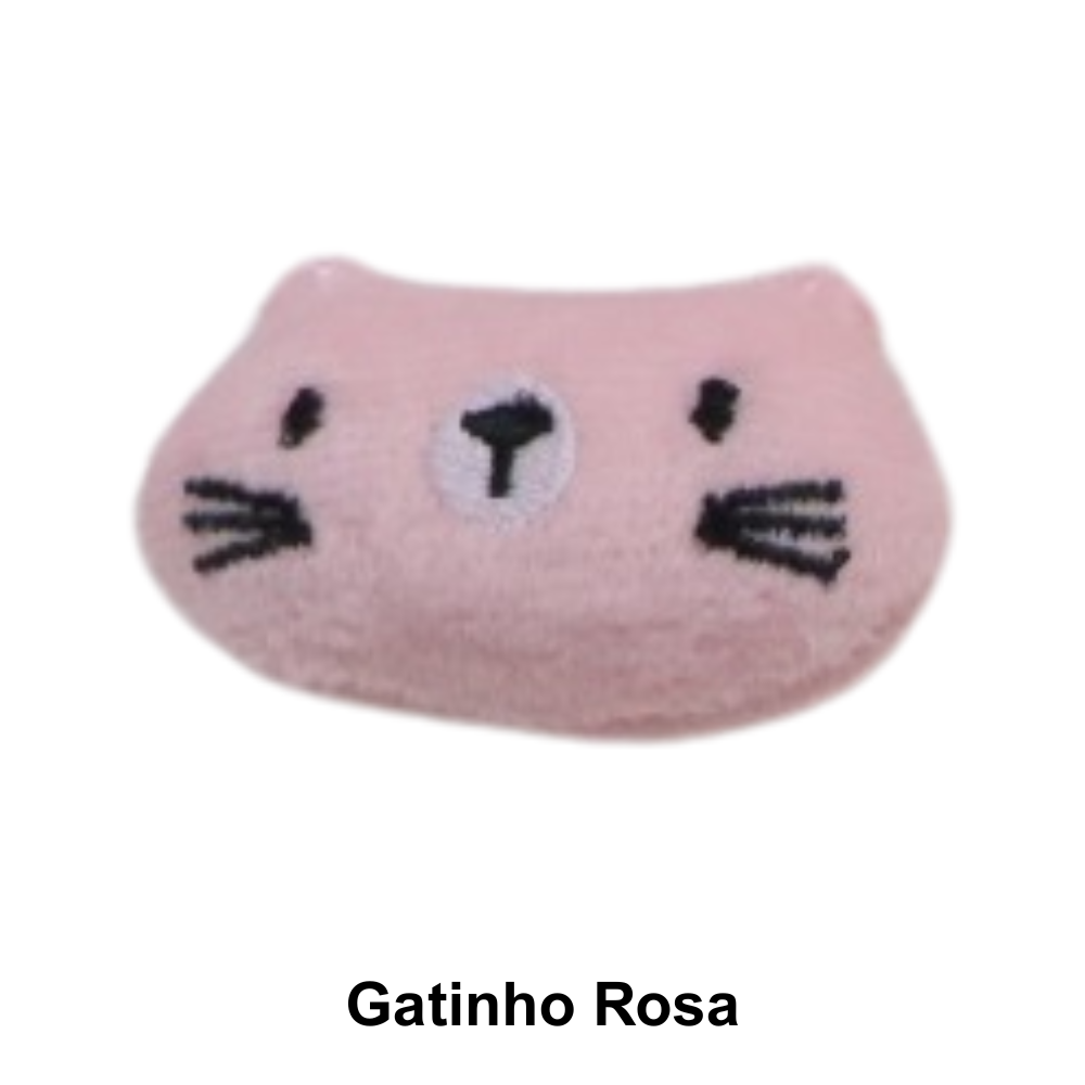 Apliques Bichinhos de Pelúcia para Aplicações Pingentes - Gatinho Rosa