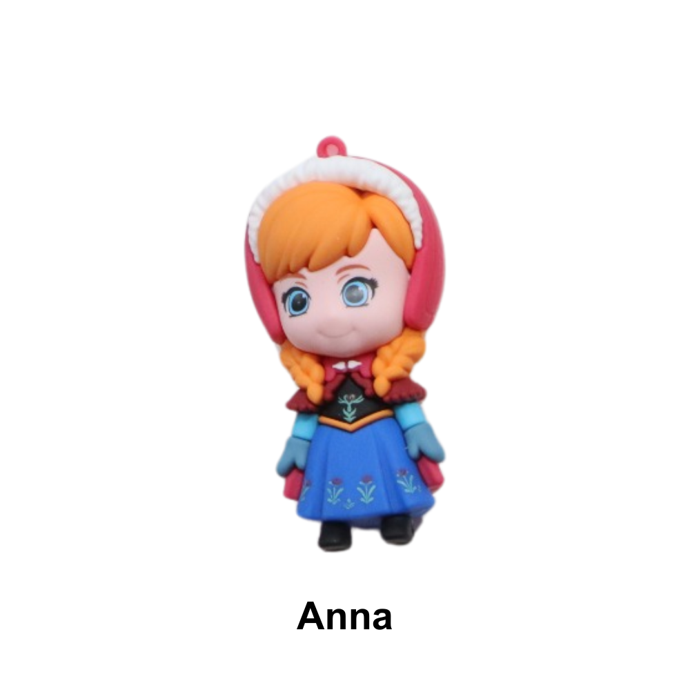Pingentes Emborrachados - Princesas Disney - Anna