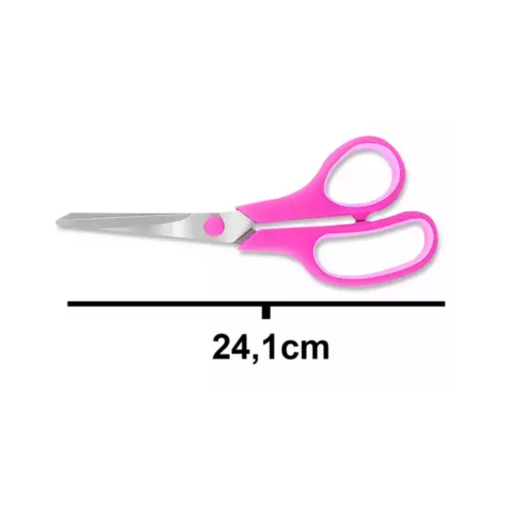 Tesouras Comfort Rosa Círculo - 24,1 cm (9,5")