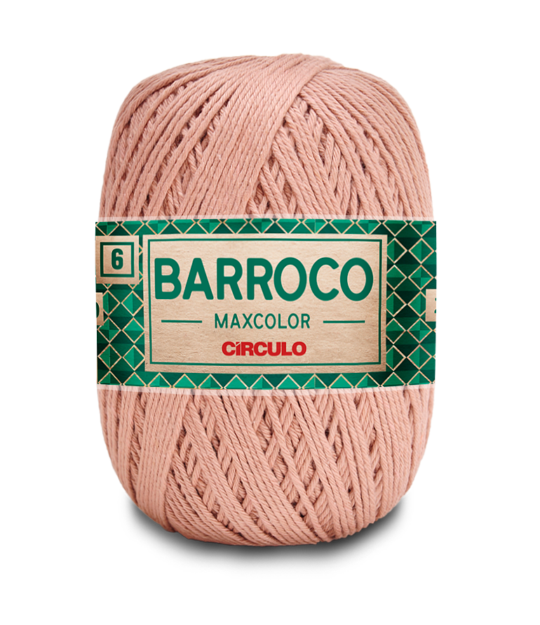 Barbante Barroco Maxcolor N.6 400gr Círculo - 7727 - Caqui