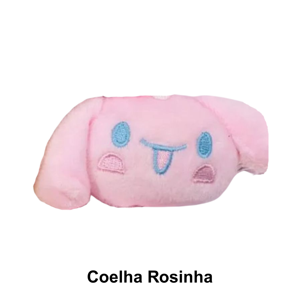 Apliques Bichinhos de Pelúcia para Aplicações Pingentes - Coelha Rosinha