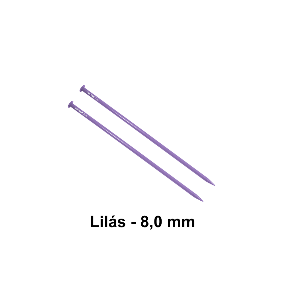 Agulha de Tricô de Plástico Círculo 35cm - 8,0
