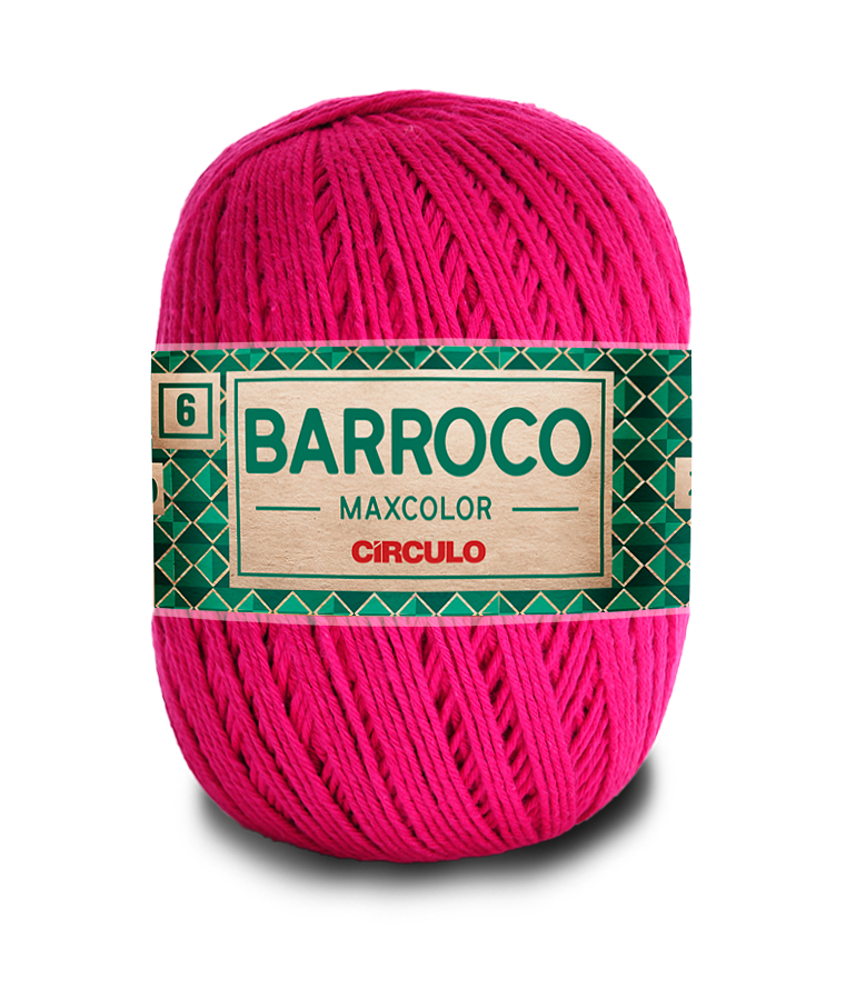 Barbante Barroco Maxcolor N.6 400gr Círculo - 6133 - Pink