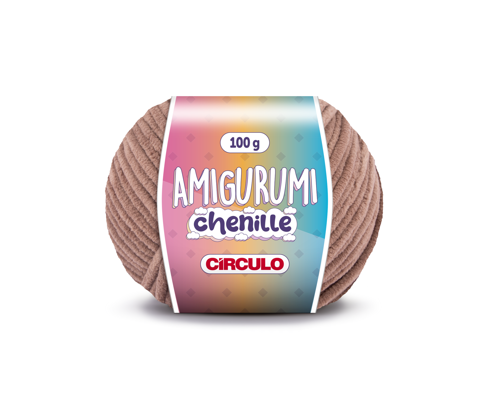 Fio Amigurumi Chenille Círculo - 7567 - Cacau