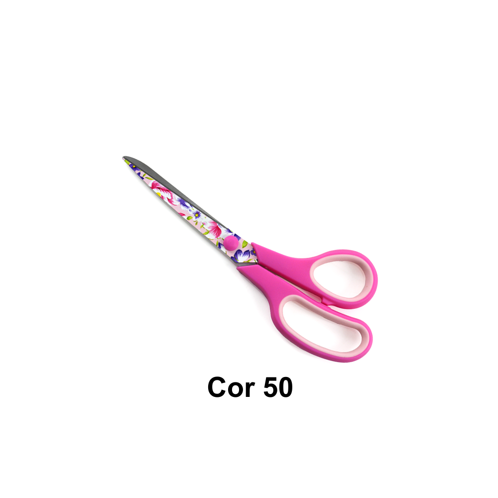 Tesouras Comfort Estampadas 21,5 cm Círculo - Cor 50