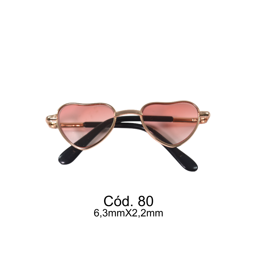 Óculos para Amigurumi Metal Círculo - 80