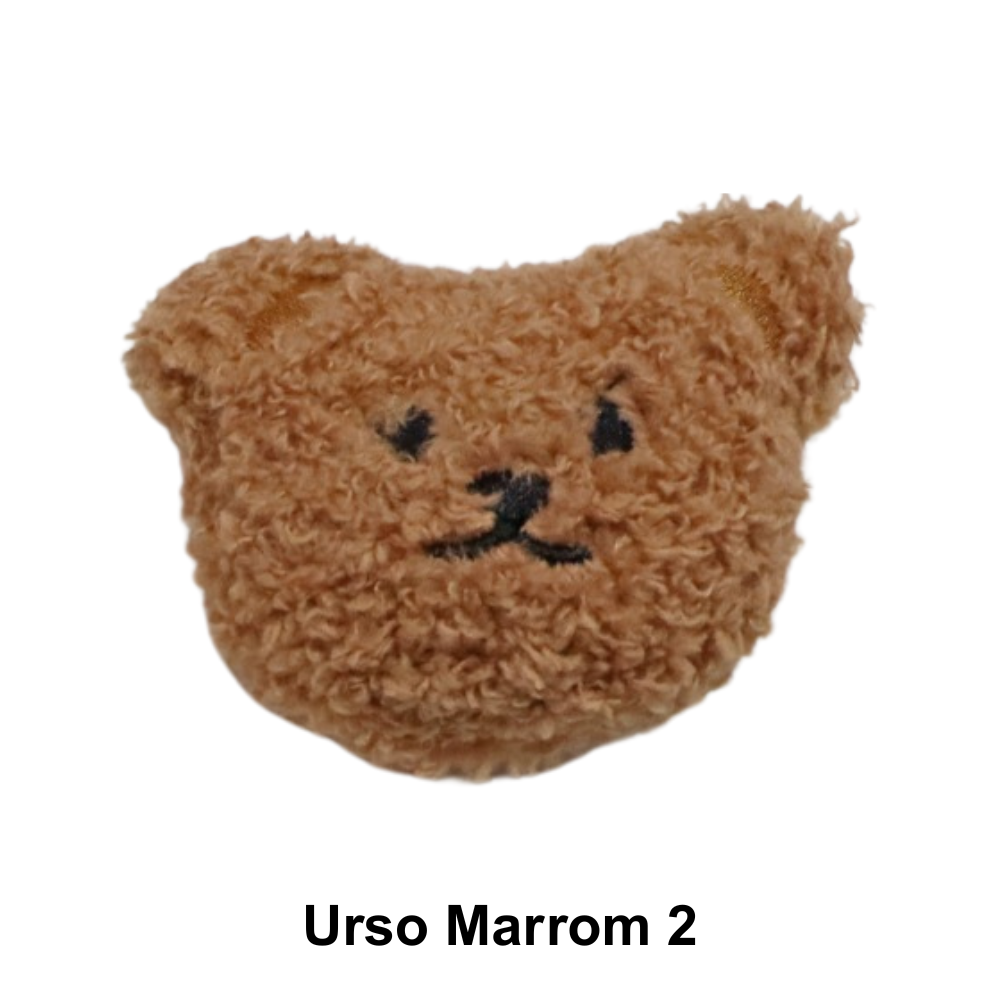 Apliques Bichinhos de Pelúcia para Aplicações Pingentes - Urso Marrom 2